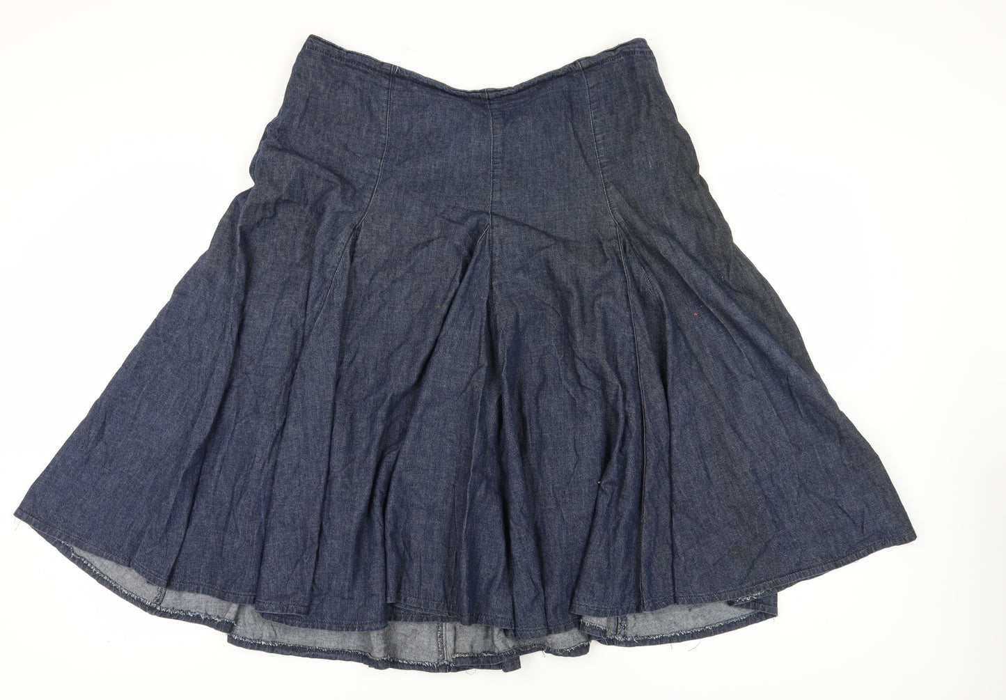 Marks and Spencer Women's Blue Denim A-Line Skirt, Size 18