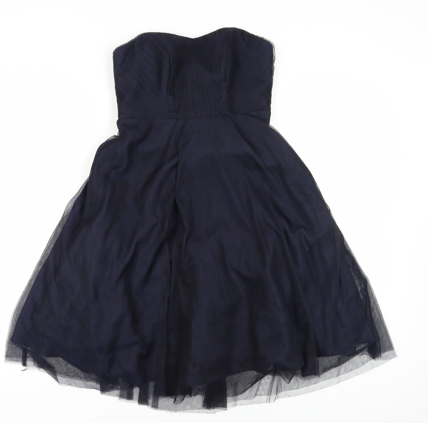 Monsoon Women's Blue A-Line Midi Formal Dress Size 8