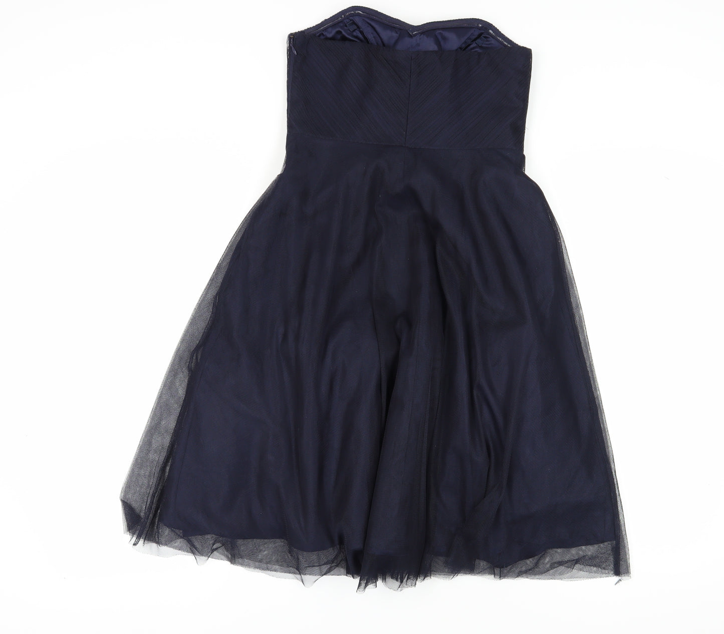 Monsoon Women's Blue A-Line Midi Formal Dress Size 8