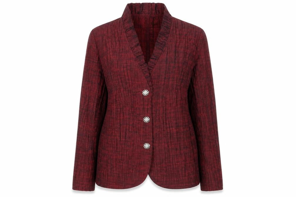 Front view of Cavita Women's Red Blouse, size 18