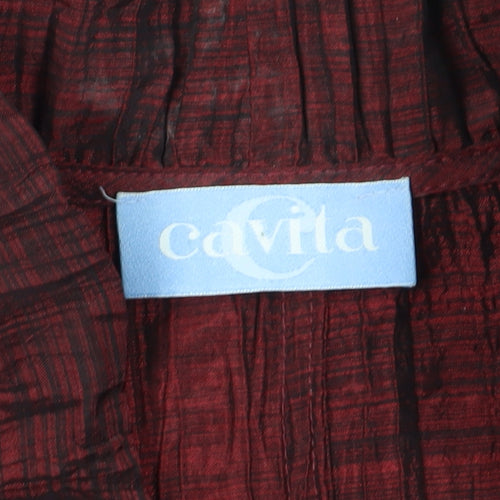 Cavita Women's Red Blouse Size 18