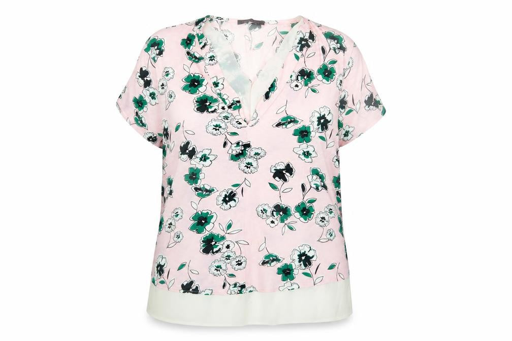 Front view of Marks & Spencer Women's Pink Floral Blouse XS