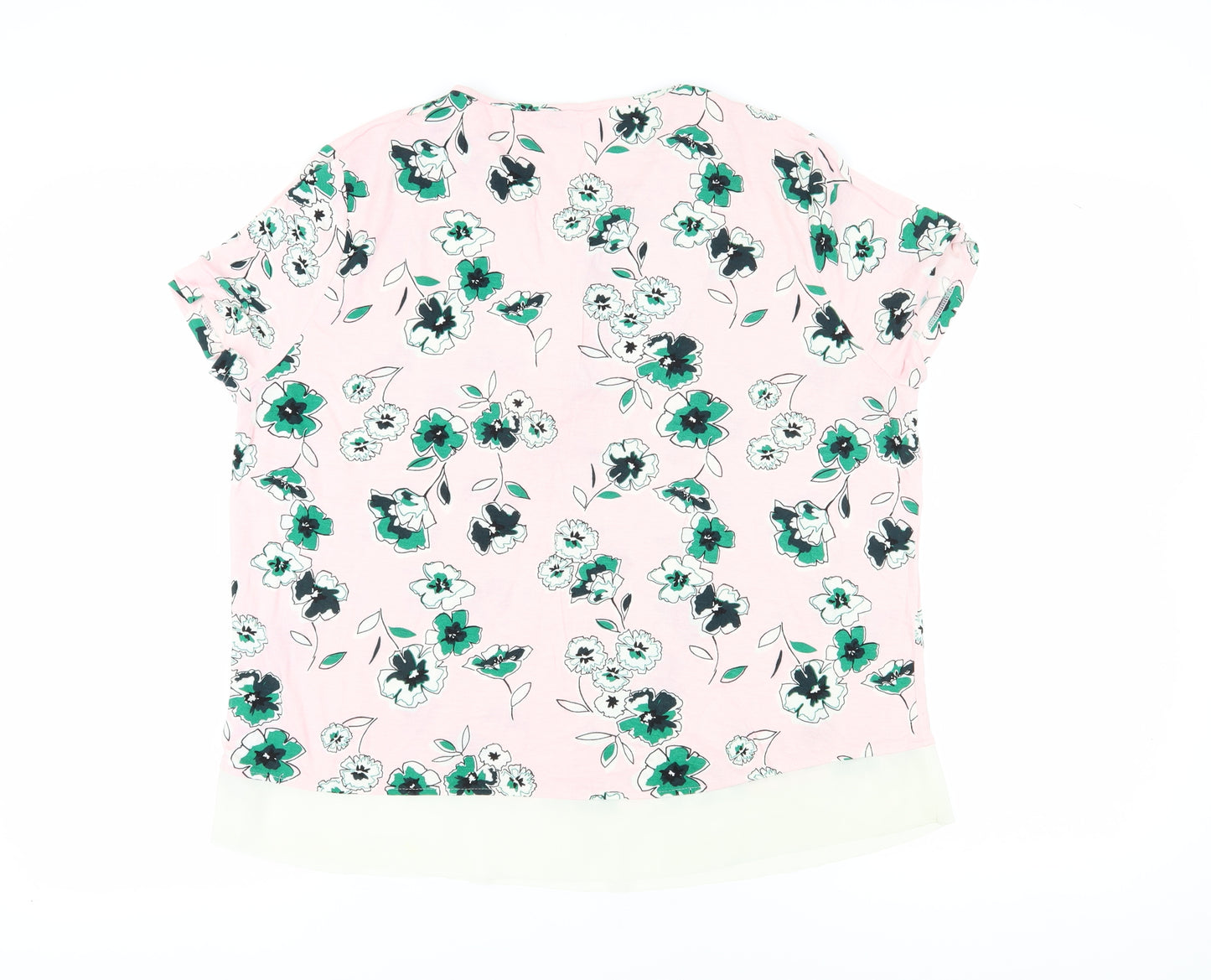 Marks and Spencer Women's Pink Floral Blouse XS