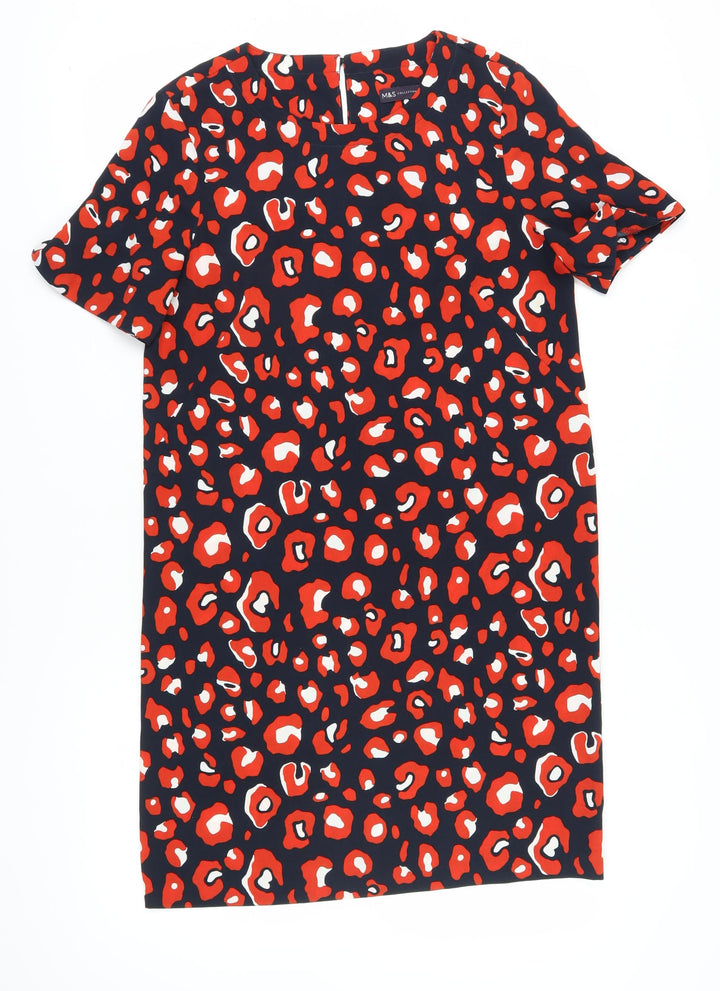Marks and Spencer Women’s Multicoloured Animal Shift Dress Size 10