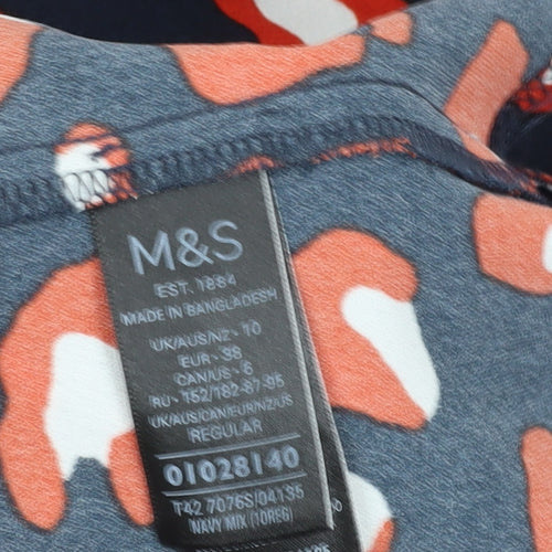 Marks and Spencer Women’s Multicoloured Animal Shift Dress Size 10