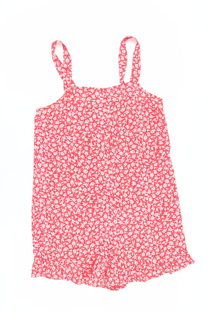 New Look Women's Red Floral Slip Dress, Size 10