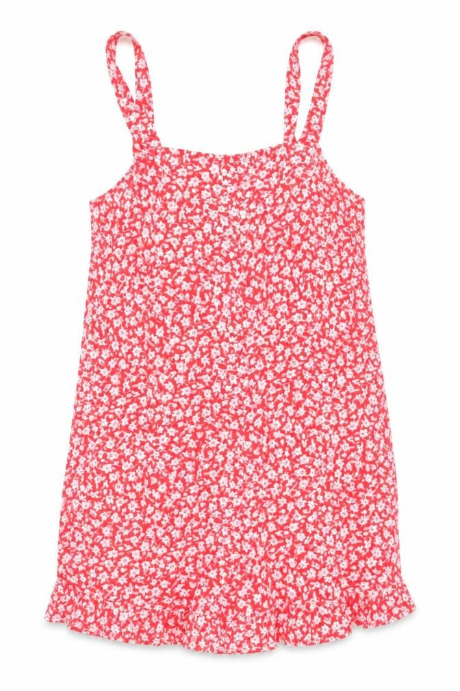 New Look Women's Red Floral Slip Dress, Size 10