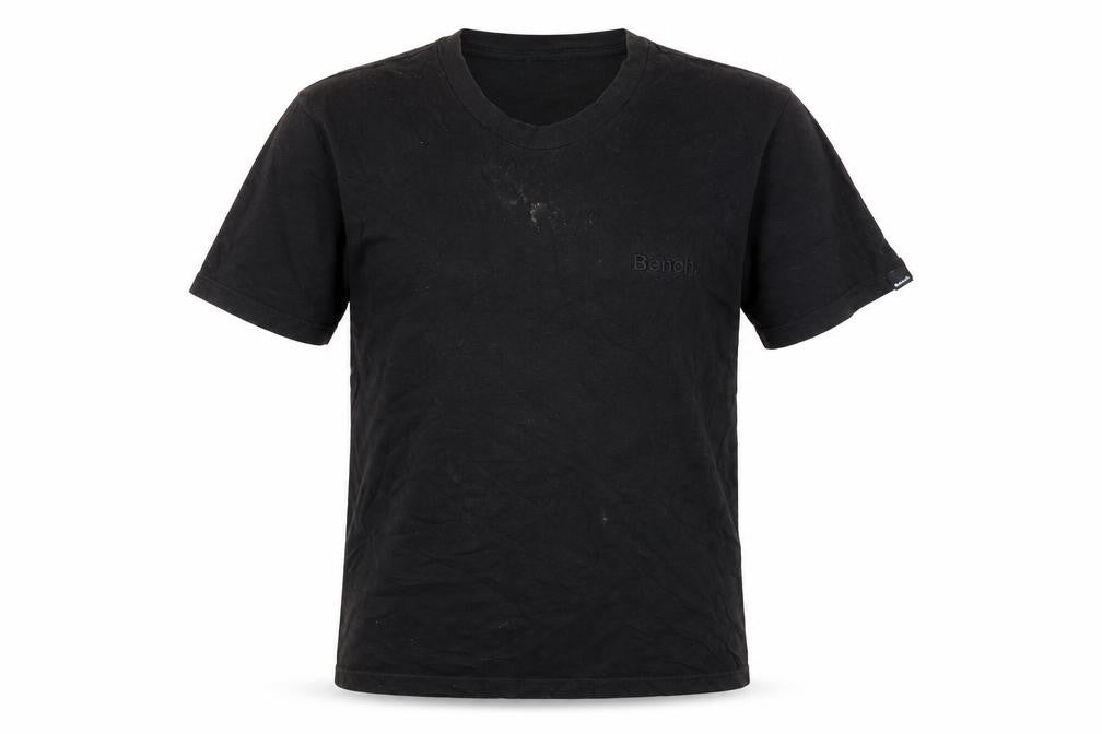 Front view of Bench Black Men's T-shirt, size S