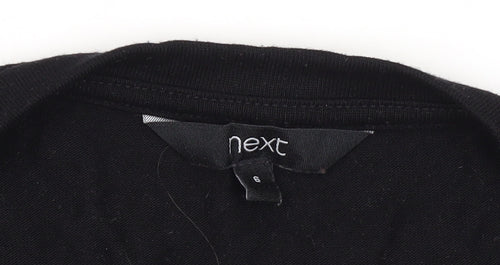 Next Women's Black Long Sleeve Lace Blouse - Size 6