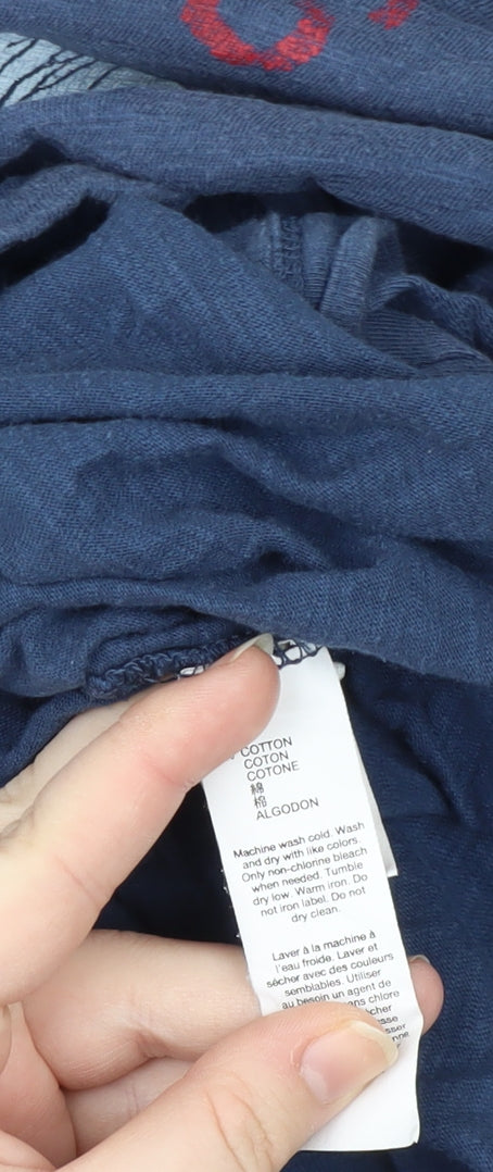 Gap Men's Blue Paris Graphic Print T-Shirt, M