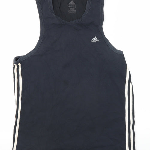 Adidas Men's Black Athletic Tank Top - Medium