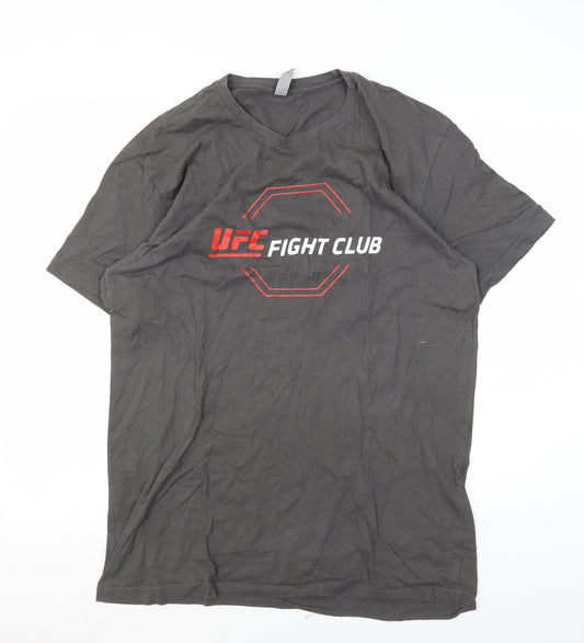 Next Level Apparel Men's Grey UFC T-Shirt L