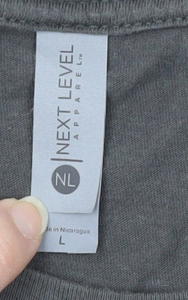 Next Level Apparel Men's Grey UFC T-Shirt L