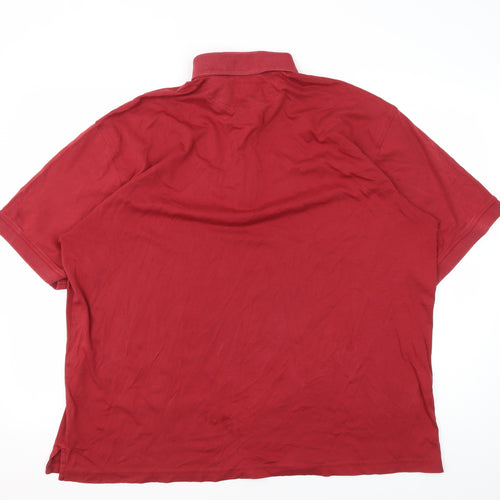 Hathaway Men's Red XL Cotton Polo Shirt