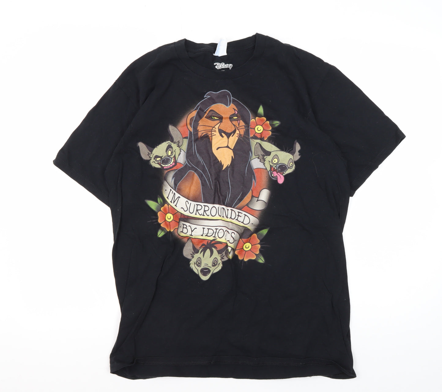 Disney Lion King T-Shirt Black Medium Unisex Casual