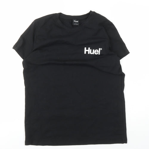 Huel Men's Black Large Logo T-Shirt - Regular Fit