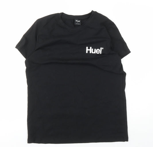 Huel Men's Black Large Logo T-Shirt - Regular Fit