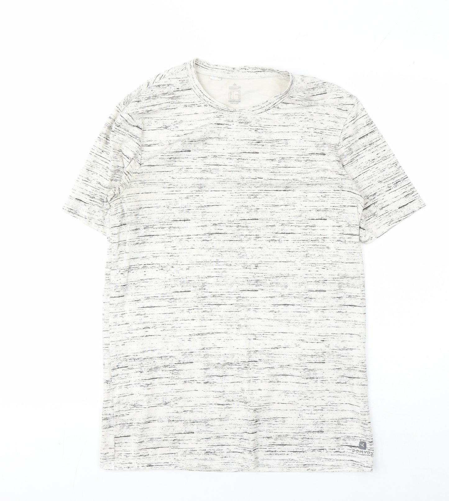 Decathlon Men's Grey M T-Shirt Regular Fit