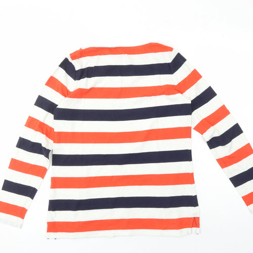 Boden Women's Multicoloured Striped T-Shirt UK 12