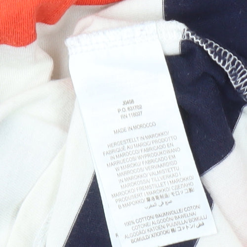 Boden Women's Multicoloured Striped T-Shirt UK 12