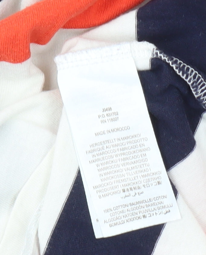 Boden Women's Multicoloured Striped T-Shirt UK 12