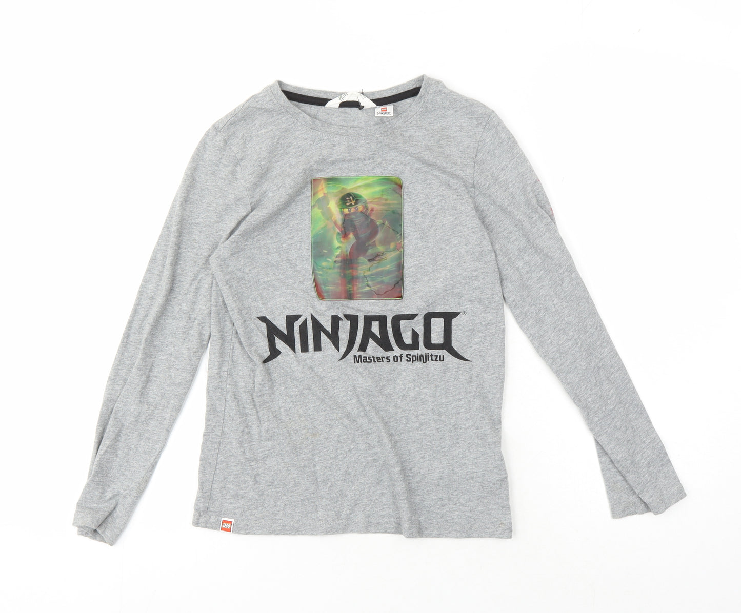 Lego Boys Grey Ninjago Long Sleeve T-Shirt - 8-9 Years