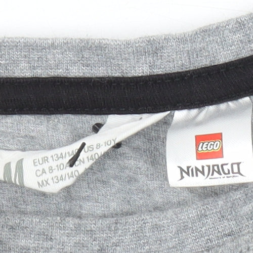 Lego Boys Grey Ninjago Long Sleeve T-Shirt - 8-9 Years