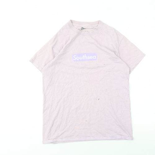 Bored Unisex Pink T-Shirt, Medium Crew Neck Casual