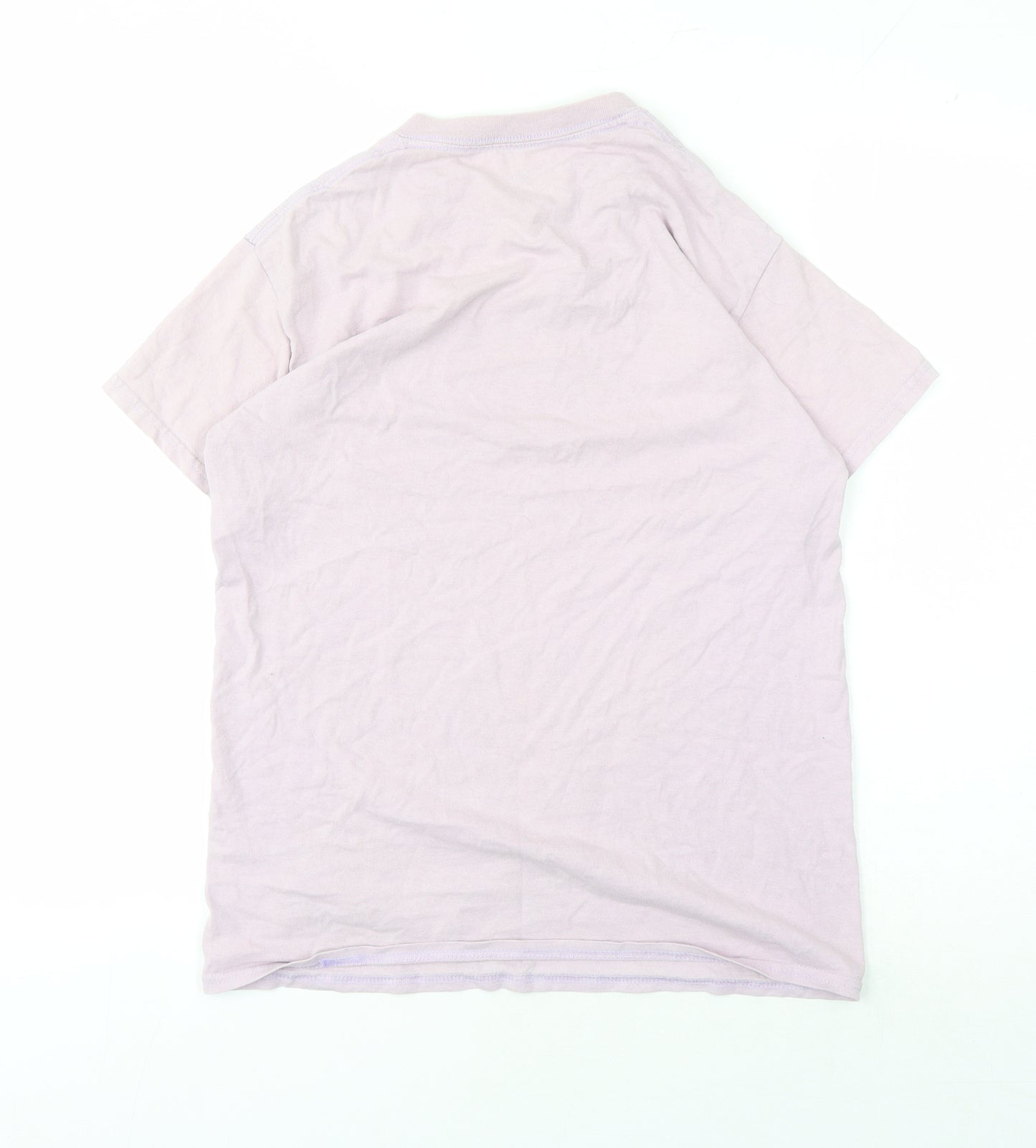 Bored Unisex Pink T-Shirt, Medium Crew Neck Casual