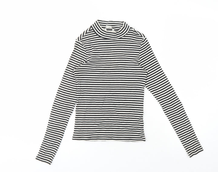 Monki Women's XS Striped Jersey T-Shirt