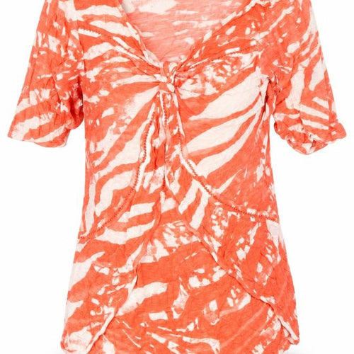 Marks and Spencer Women's Orange Animal Print T-Shirt