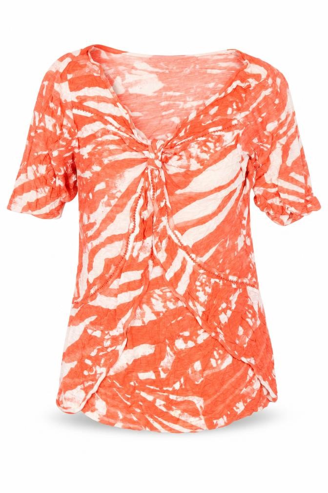 Marks and Spencer Women's Orange Animal Print T-Shirt
