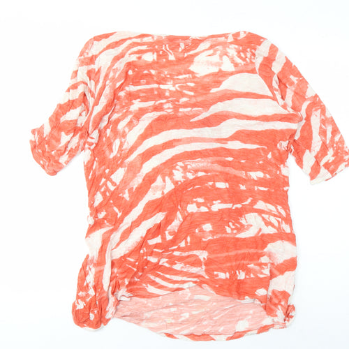Marks and Spencer Women's Orange Animal Print T-Shirt