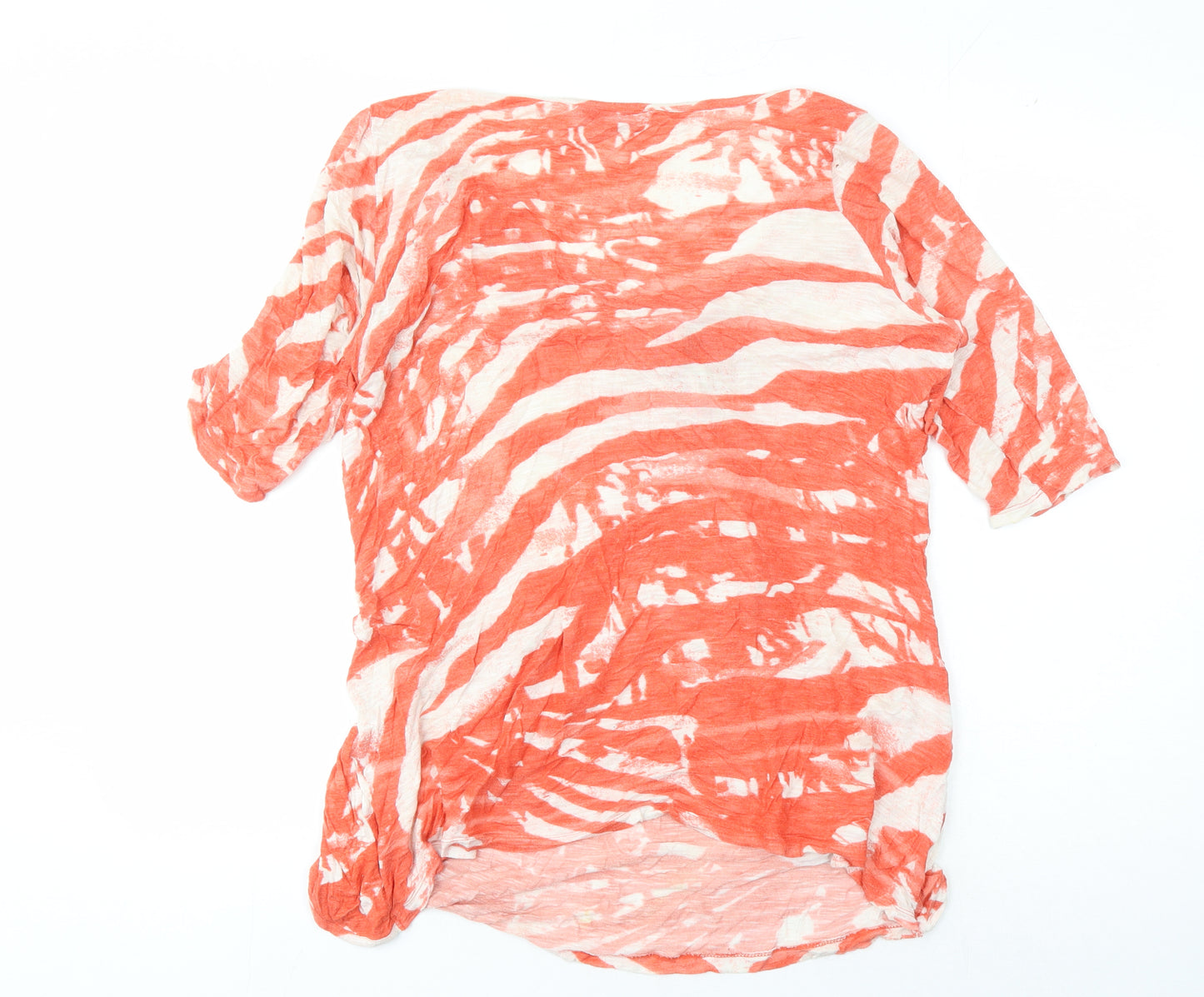 Marks and Spencer Women's Orange Animal Print T-Shirt
