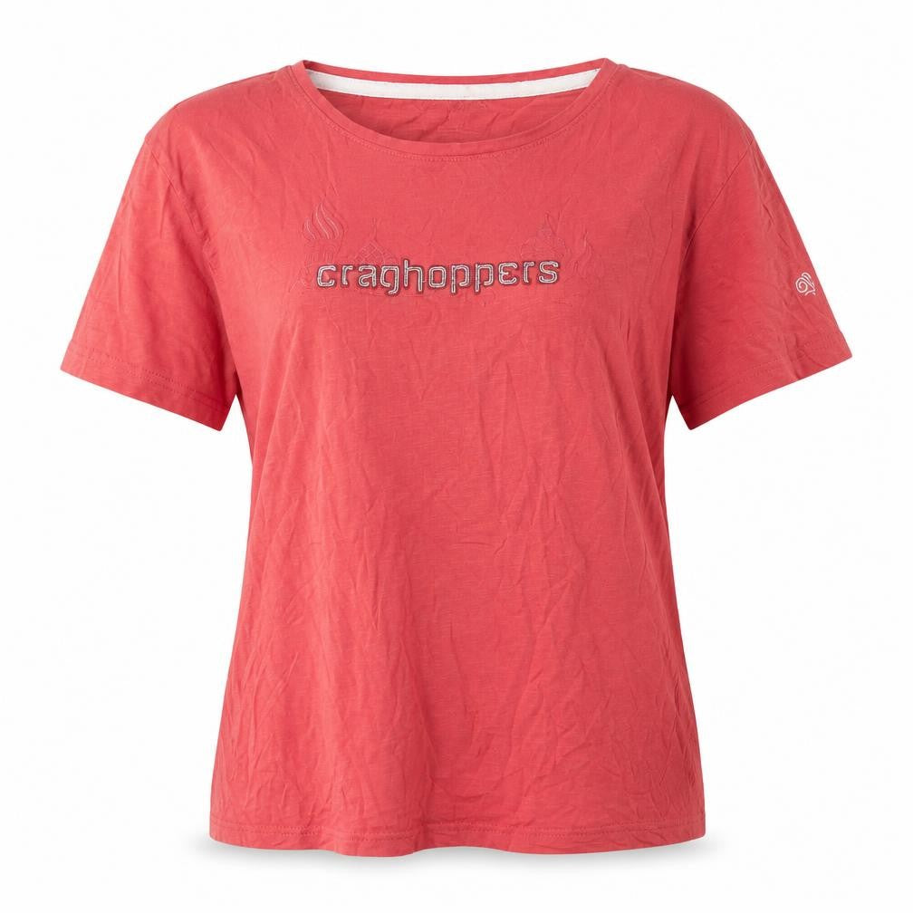 Craghoppers Red Women's T-Shirt Size 16 Casual