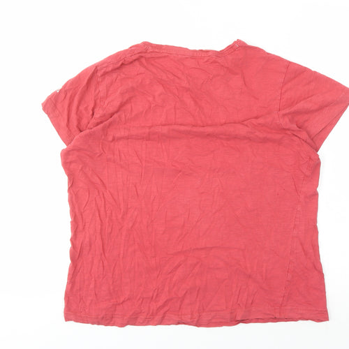 Craghoppers Red Women's T-Shirt Size 16 Casual