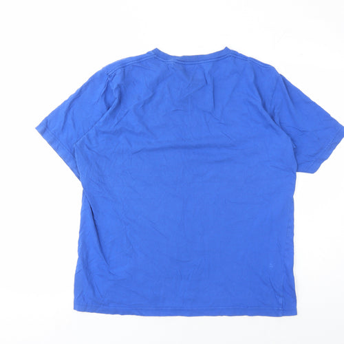 O'Neill Men's Blue Graphic Print T-Shirt, Large