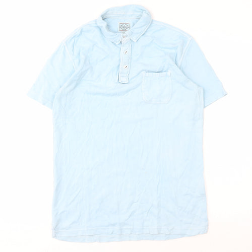 Lucky Brand Men's Blue Polo Shirt Small Short Sleeve