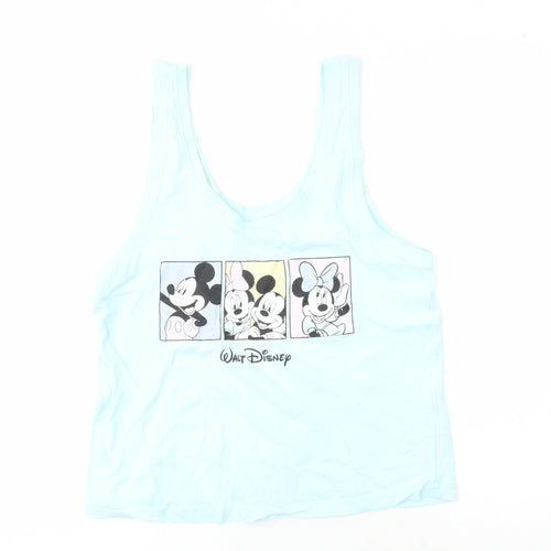 Disney Women's Blue Tank Top - Size S