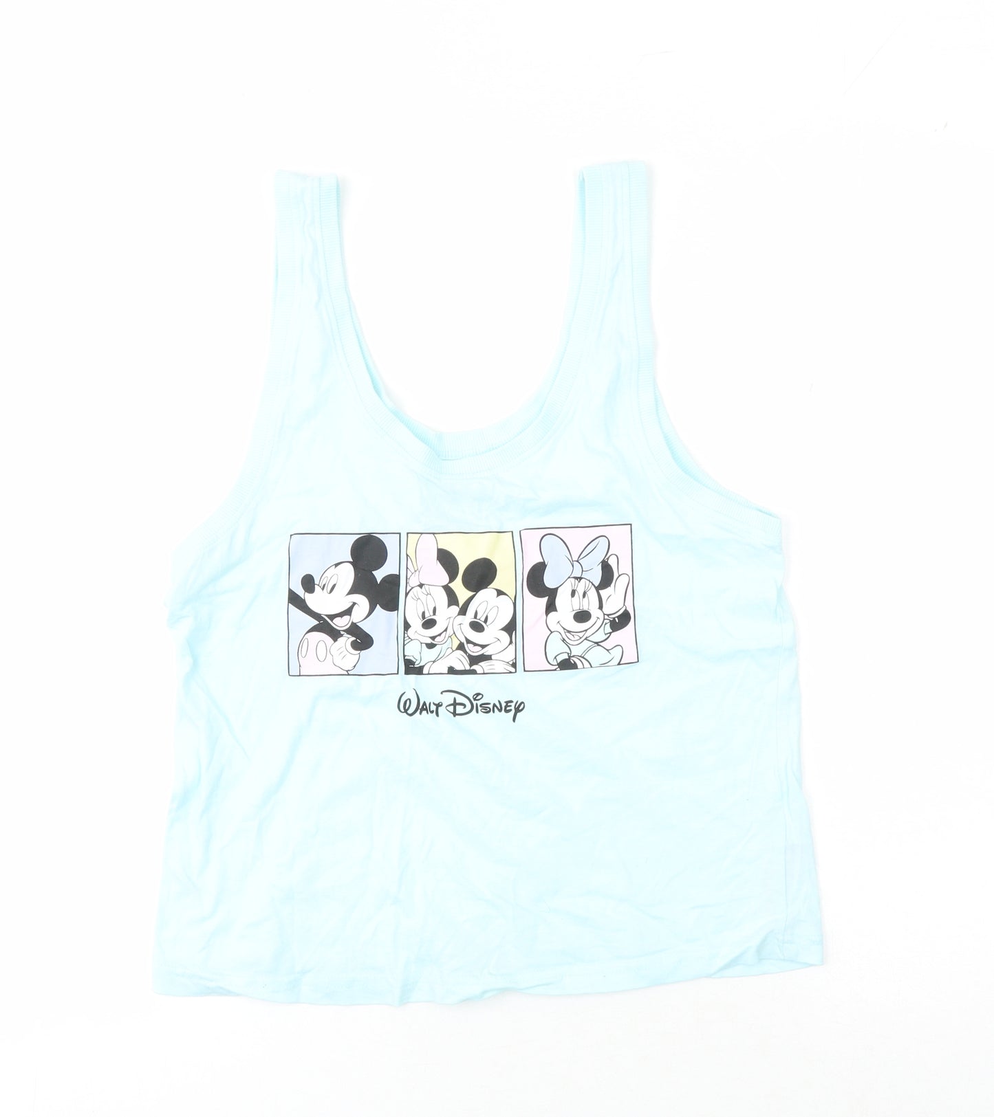 Disney Women's Blue Tank Top - Size S