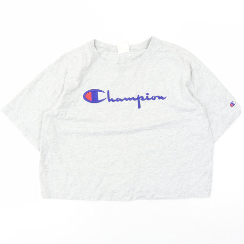 Champion Grey Unisex XS Short Sleeve T-Shirt