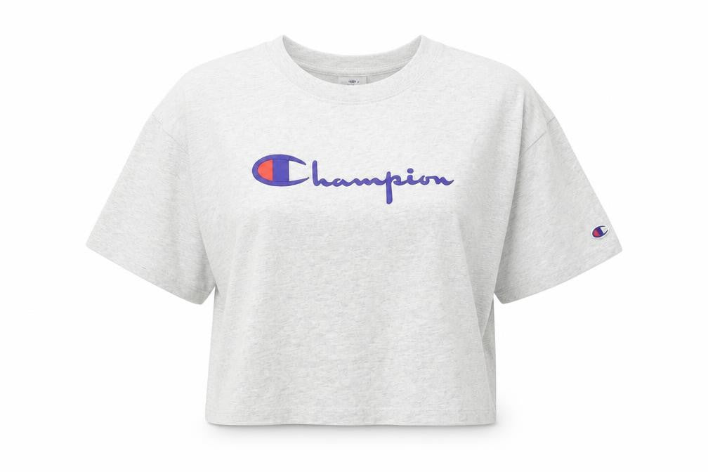 Champion Grey Unisex XS Short Sleeve T-Shirt