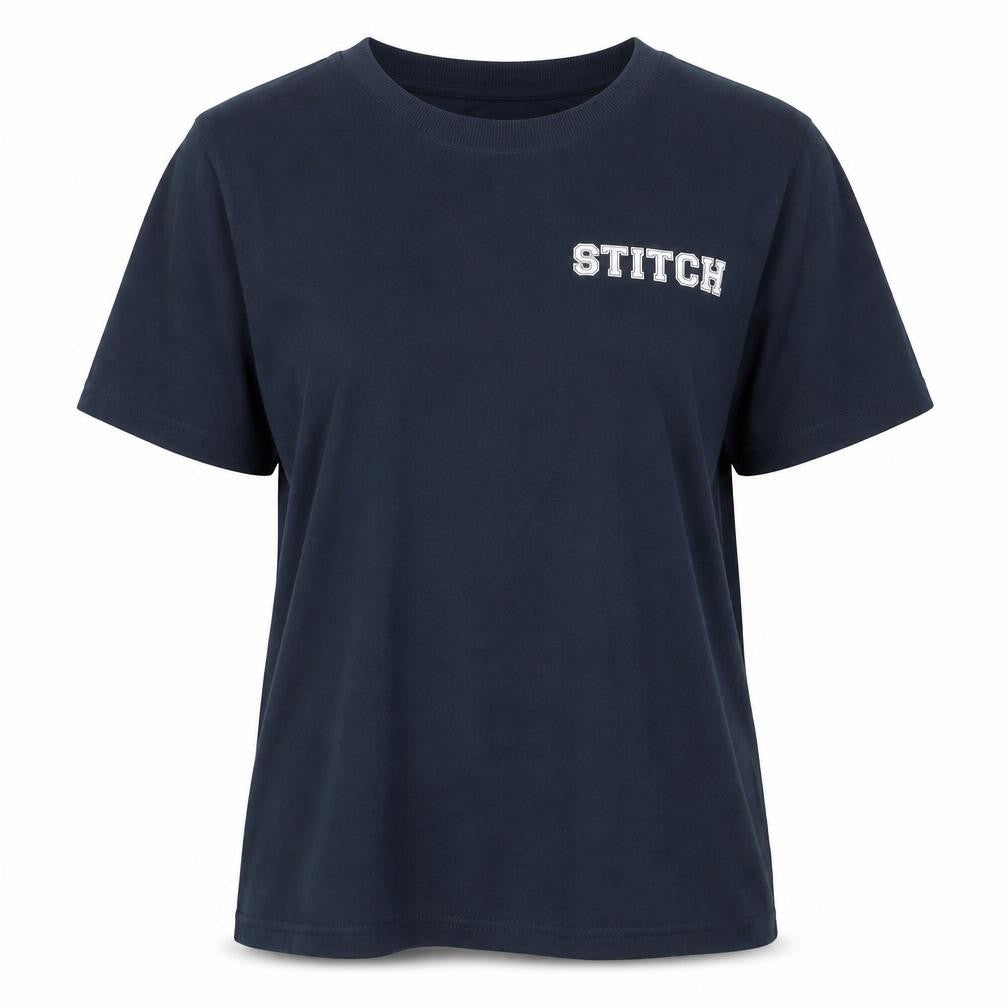 Disney Teens Blue Stitch T-Shirt XS Crew Neck
