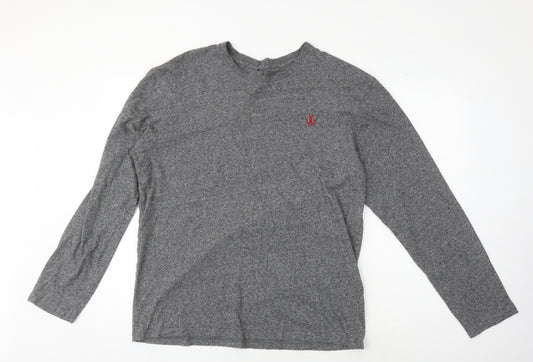 Next Men's Grey Long Sleeve T-Shirt Size L