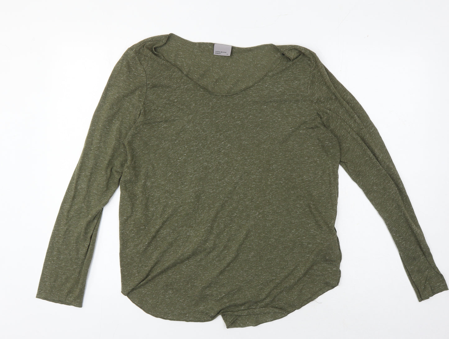 Vero Moda Women's XL Green Basic Long Sleeve T-Shirt