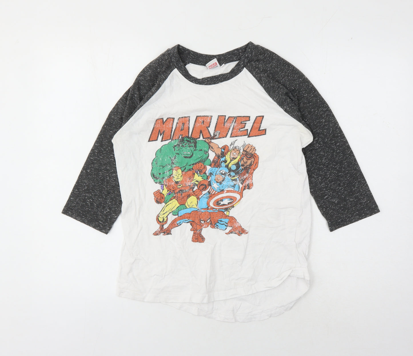 Marvel Unisex Multicoloured Raglan T-Shirt, Size 10