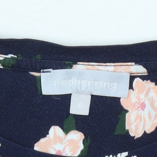 Redherring Women's Multicolour Floral T-Shirt, Size 8