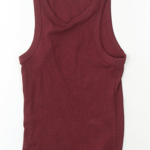 MNG Women's Red XS Sleeveless Cotton Tank