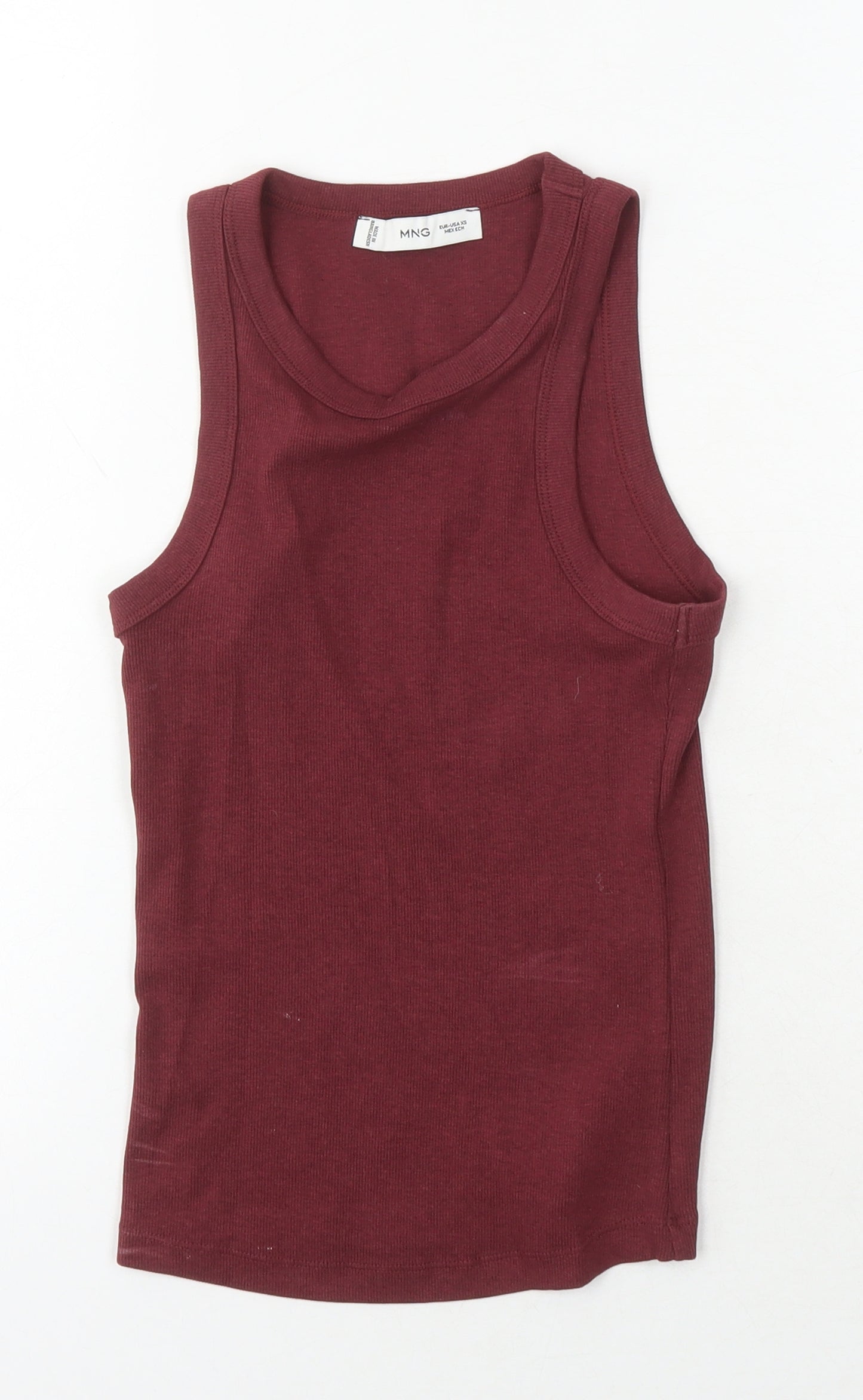 MNG Women's Red XS Sleeveless Cotton Tank