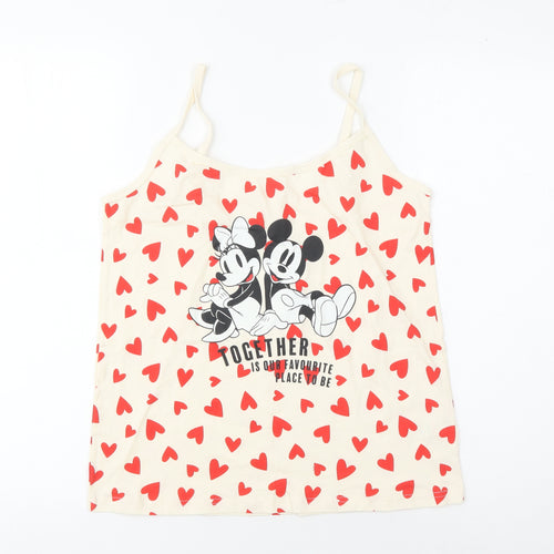 George Women's Ivory Mickey Tank - M